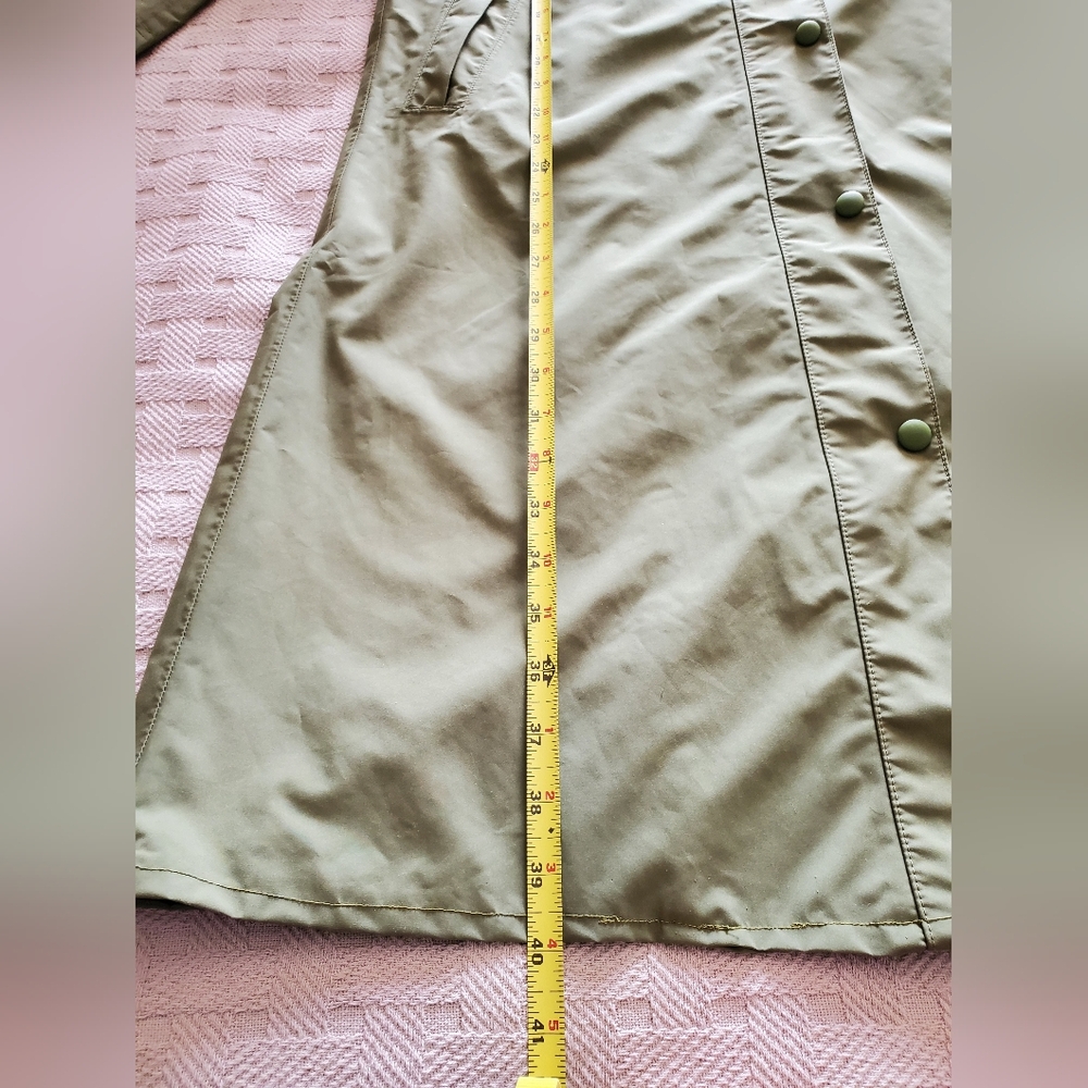 Vintage L.L.BEAN Classic Duster Rain Trench Coat **Detachable Hood - Picture 13 of 16